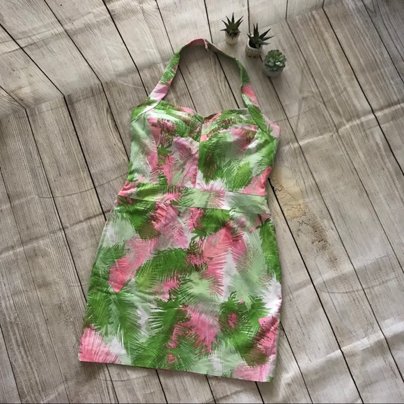 Kay Unger Dresses & Skirts - Kay Unger dress with tropical palm leaves